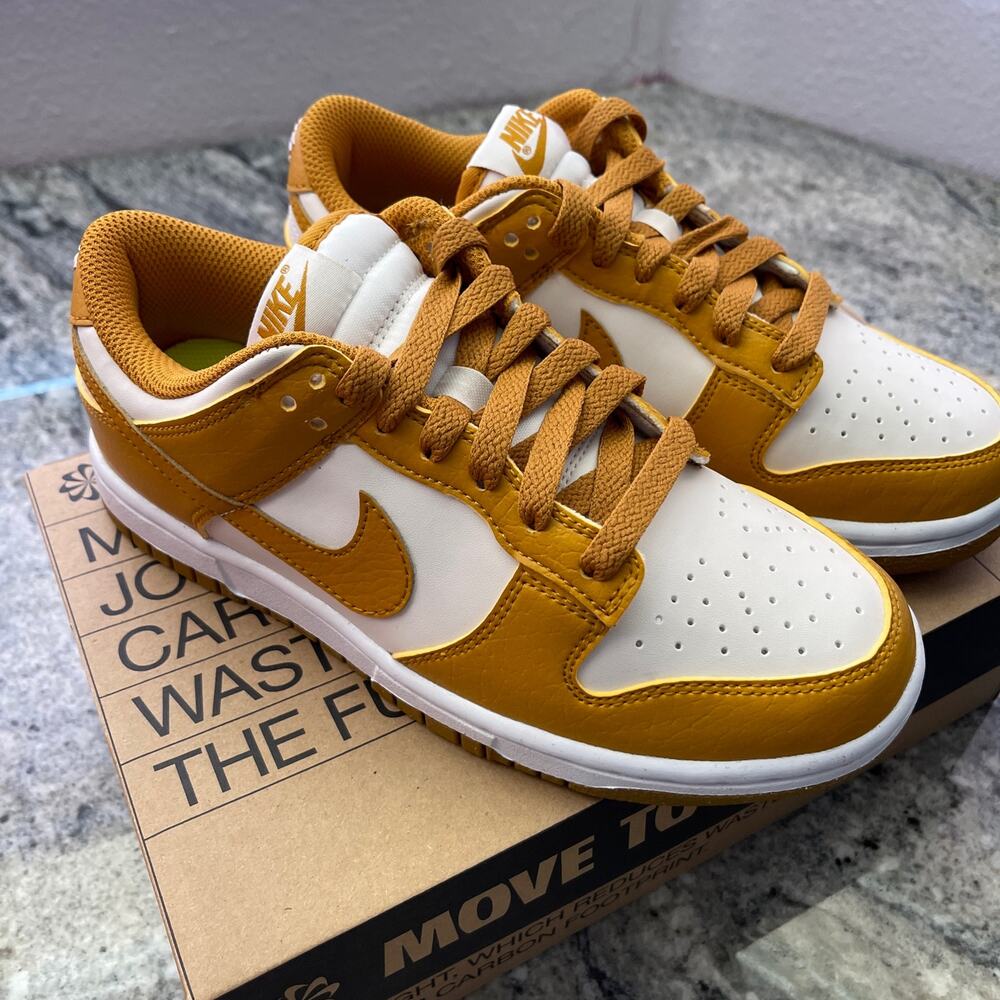 Women's Nike Dunk Low Next Nature Phantom Gold Shoes